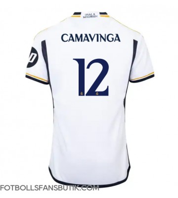 Real Madrid Eduardo Camavinga #12 Replika Hemmatröja 2023-24 Kortärmad